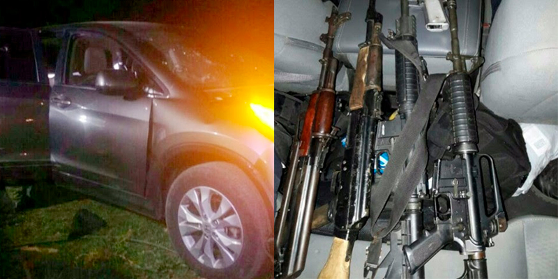 SSP-Asegura-Armas,-Cargadores-Y-Vehículo-Robado-En-Uruapan-1