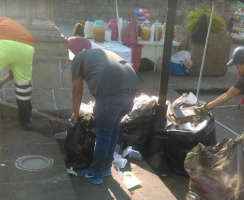 Ayuntamiento de Morelia fortalece acciones de limpieza en Centro Histórico