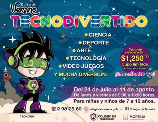 Curso de Verano Tecnodivertido Ayuntamiento de Morelia