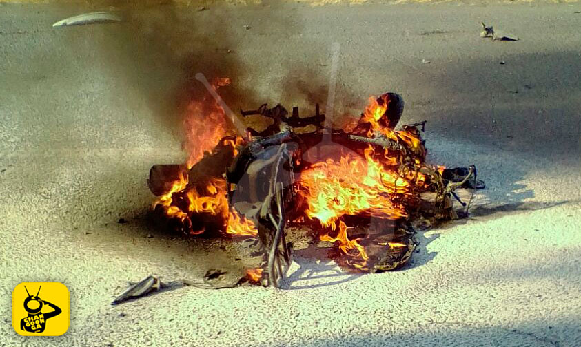 moto-incendiada