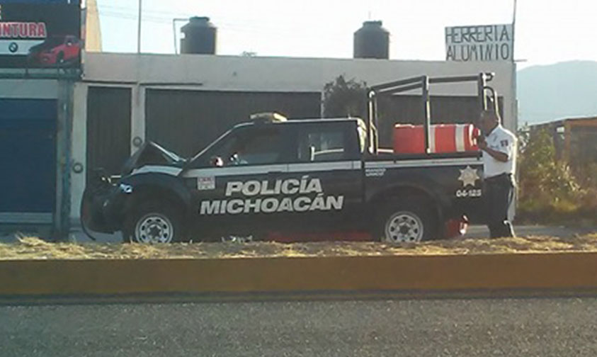 accidente-Policía-Michoacán