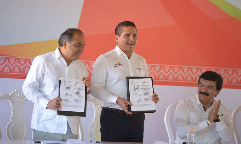 Hector Astudillo Flores y Silvano Aureoles