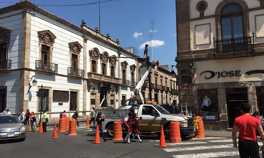 Semáforo Morelia colocación