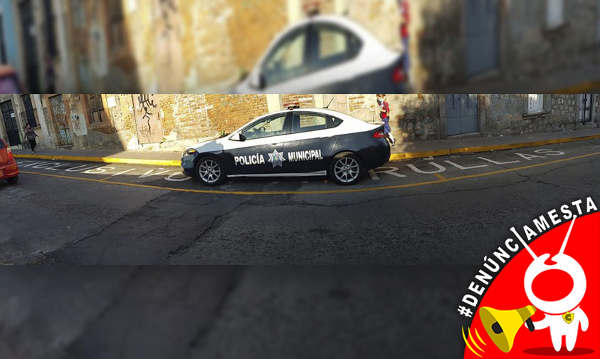 Denunciamesta estacionamiento patrullas Morelia