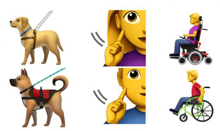 emojis personas discapacidad Apple