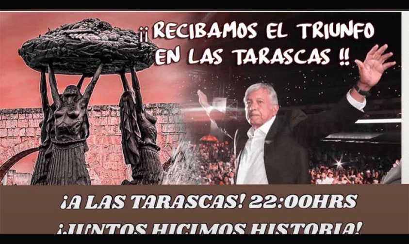 celebación AMLO Las Tarascas