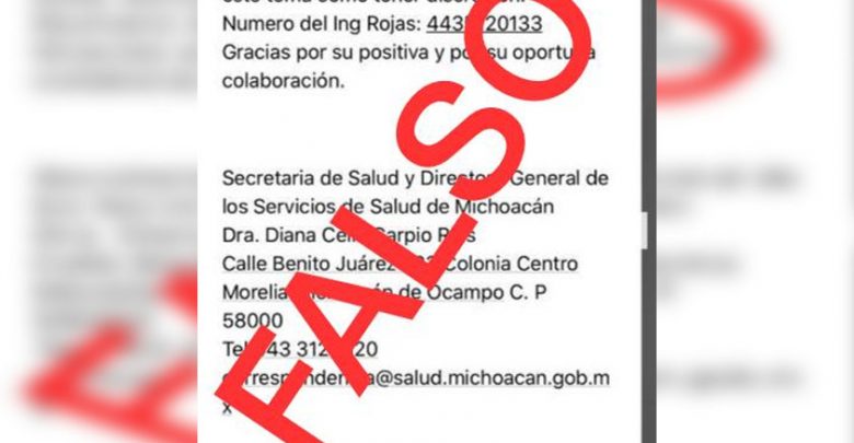 #Michoacán SSM No Pide Lana Ni Para Combatir Coronavirus Por Correo Electrónico