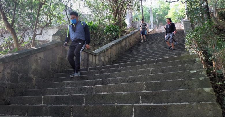 #Morelia Deportistas En Escaleras De Santa María No Paran Pese A Contingencias