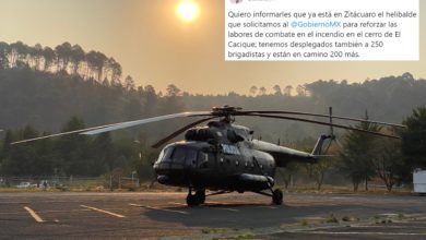 #Michoacán Anuncia Silvano Llegada De Helicóptero Pa’ Frenar Incendio En Zitácuaro