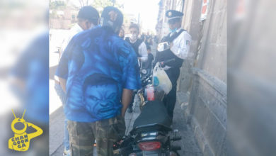 #Morelia Policía Multa A Cuate Que Estacionó Su Moto A Media Banqueta