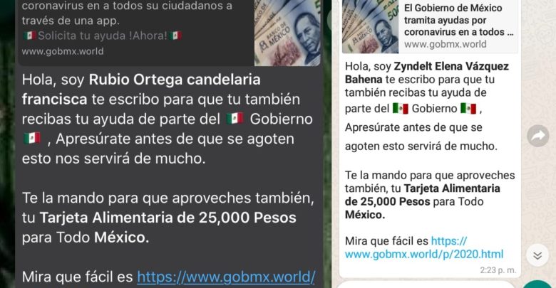 Tarjeta De Apoyo Que Promocionan En Whats, Más FALSO Que El Amor De Tu Ex