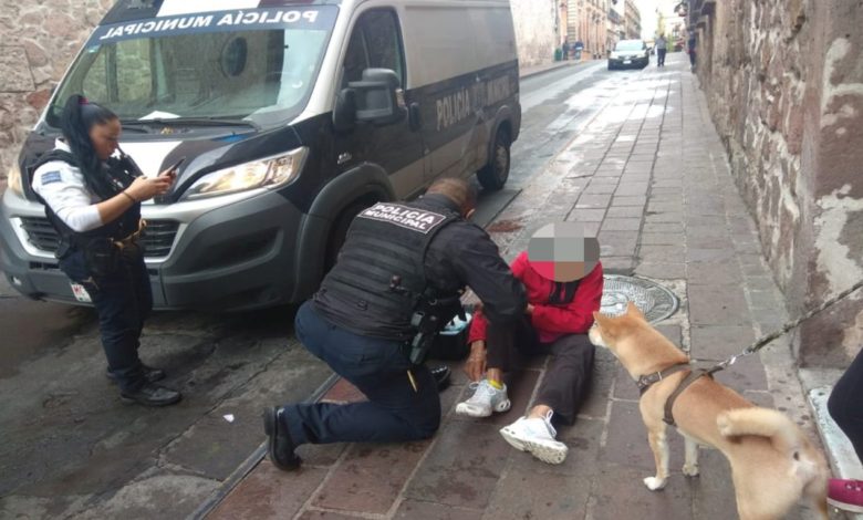 #Morelia Abuelita Sufre Caída En El Centro Por Las Lluvias