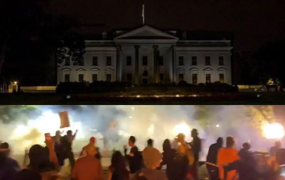 #Video La Casa Blanca Apagó Sus Luces En Medio De Protestas VS El Racismo