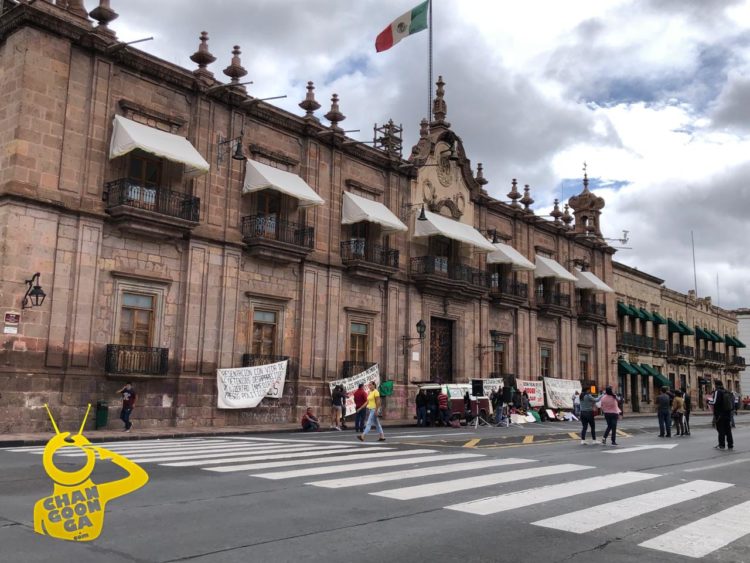 #Morelia Cerrada Circulación En Avenida Madero Por Manifestación