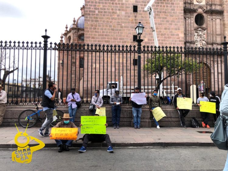 #Morelia Cerrada Circulación En Avenida Madero Por Manifestación