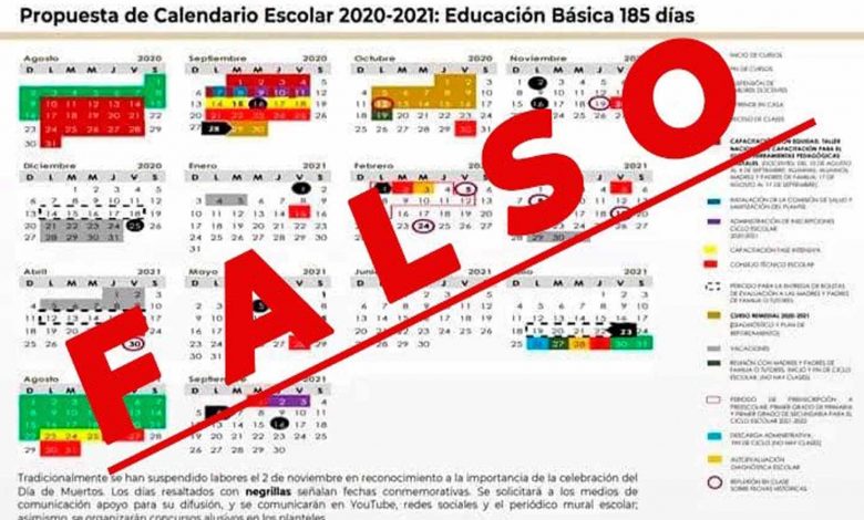 Es Falso El Calendario Escolar Que Difunden En Grupos De Maestros: SEP