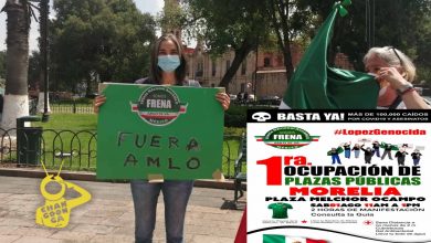 #Morelia FRENAAA Se Manifestará VS AMLO En Plazas Públicas