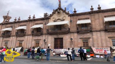 #Morelia Cerrada Circulación En Avenida Madero Por Manifestación