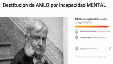 Reviven Petición Para Que AMLO Renuncie Por Incapacidad Mental