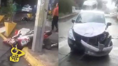 #Video Fuerte Choque Entre Moto Y Auto En La Av. Solidaridad