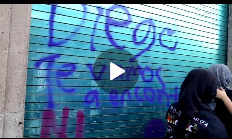 ¡Diego Feminicida! Plasman Feministas En Cantera Moreliana