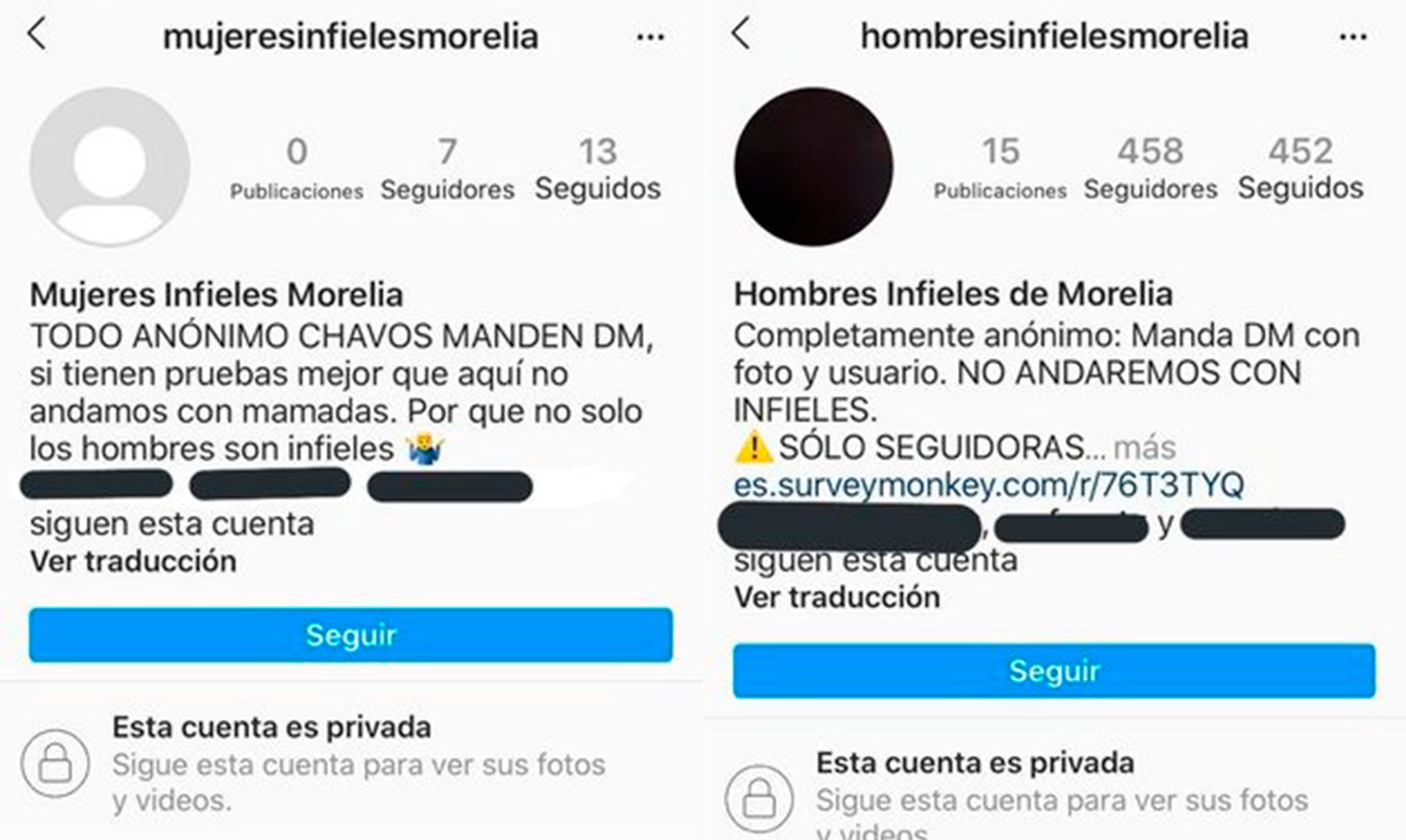 Crean Cuentas De Instagram Para Exhibir Morelianos Infieles