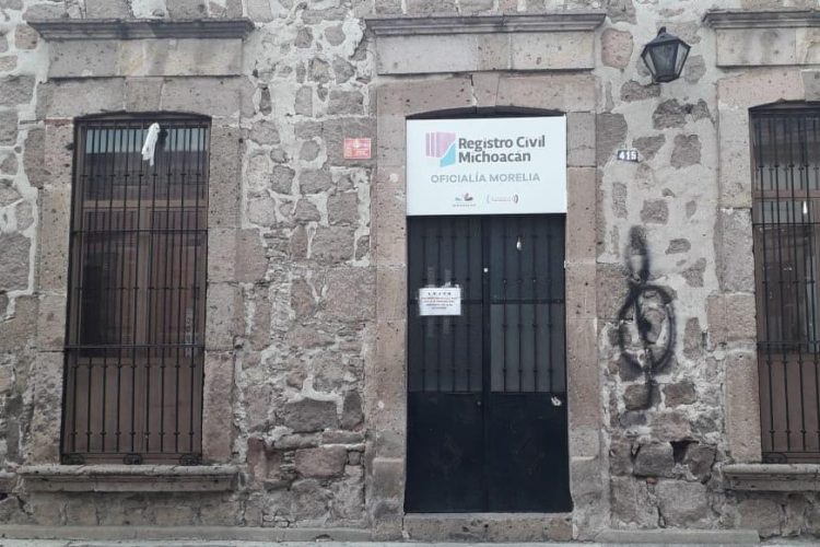 Por COVID-19 Registro Civil En Morelia Atenderán De Acuerdo A Trámite