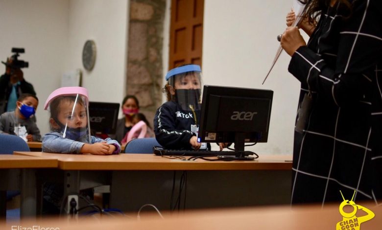 #Morelia Hoy Es El primer Día de clases Para 9 Niños En Un Aula Temporal