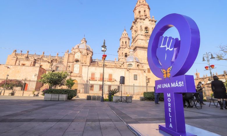 Instalan Monumento A Víctimas De Feminicidios En El Centro De Morelia