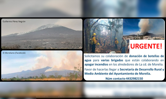 Morelia Brigadistas Piden Donar De Aguita Pa' Tomar y Seguir Combate A  Incendios –  – Noticias de última hora, con un toque acidito