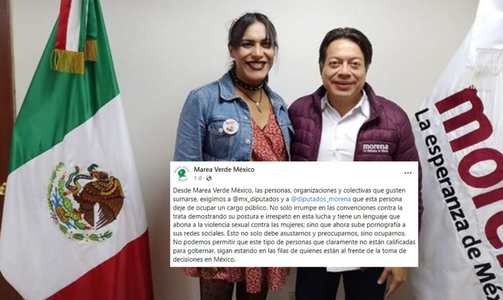 Marea Verde Pide Renuncia De Diputada Trans De MORENA Que Compartió Videos  Íntimos –  – Noticias de última hora, con un toque acidito